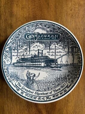 Vintage General Jackson Showboat Ironstone Plate Opryland Nashville USA